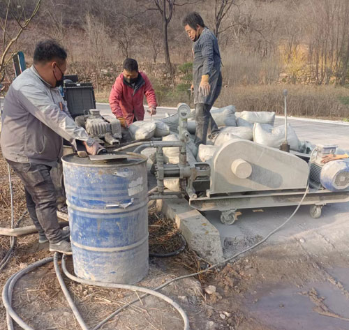 永福路面下沉注浆
